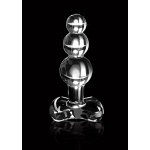 Pipedream Icicles - Plug Dildo szklany No. 47 przezroczysty kulkowy 10,5 cm 