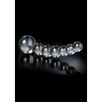 Pipedream Icicles - Plug Dildo szklany No. 66 prążkowany wygięty