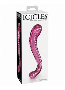 Pipedream Icicles - PLUG szklany 16,5 cm FIOLETOWY