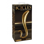 Pipedream Icicles - PLUG szklany  ZŁOTY 17cm PUNKT G i P