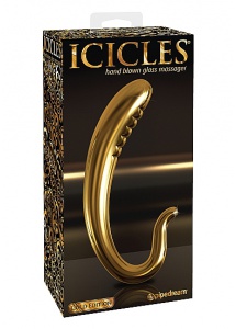 Pipedream Icicles - PLUG szklany  ZŁOTY 16,5cm 