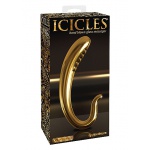 Pipedream Icicles - PLUG szklany  ZŁOTY 16,5cm 