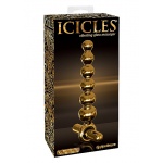 Pipedream Icicles - PLUG szklany  ZŁOTY 18cm WIBRACJE