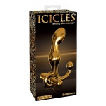 Pipedream Icicles - PLUG szklany  ZŁOTY 15cm WIBRACJE