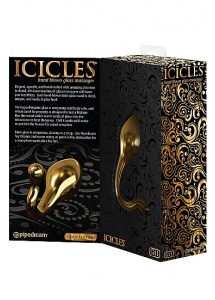 Pipedream Icicles - PLUG szklany  ZŁOTY 11cm 