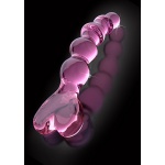 Pipedream Icicles - PLUG szklany przezroczysty prążkowany FIOLET