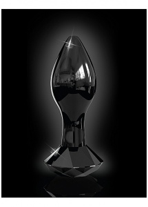 Pipedream Icicles - PLUG szklany przezroczysty kryształ czarny