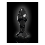 Pipedream Icicles - PLUG szklany przezroczysty kryształ czarny
