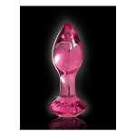 Pipedream Icicles - PLUG szklany przezroczysty kryształ rożowy