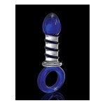Pipedream Icicles - Plug szklany No. 81 przezroczysty niebieski z uchwytem 9,8cm