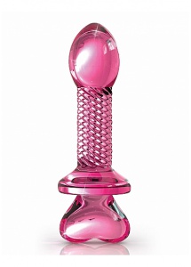 Pipedream Icicles - Plug szklany No. 82 przezroczysty rózowy 10,2cm