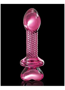 Pipedream Icicles - Plug szklany No. 82 przezroczysty rózowy 10,2cm