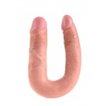 Pipedream King Cock - dildo DWIE GRUBOŚCI PODWÓJNE naturalne PVC - ŚREDNIE 