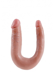 Pipedream King Cock - dildo DWIE GRUBOŚCI PODWÓJNE naturalne PVC - MAŁE 