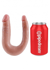 Pipedream King Cock - dildo DWIE GRUBOŚCI PODWÓJNE naturalne PVC - MAŁE 