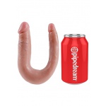 Pipedream King Cock - dildo DWIE GRUBOŚCI PODWÓJNE naturalne PVC - MAŁE 