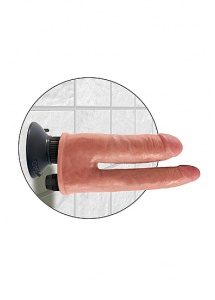 Pipedream King Cock - dildo realistyczne PODWÓJNE naturalne WIBRACJE PVC