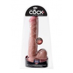 Pipedream King Cock - dildo dual-density z jądrami JAK PRAWDZIWE naturalne TPE FANTA 30cm (12")