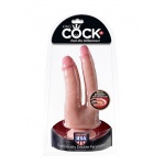 Pipedream King Cock - dildo dual-density PODWÓJNE JAK PRAWDZIWE naturalne TPE FANTA - 21cm (8,5")
