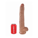 Pipedream King Cock - dildo z jądrami realistyczne JAK PRAWDZIWE śniady 36cm (14")