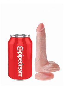 Pipedream King Cock - dildo z jądrami realistyczne JAK PRAWDZIWE naturalne 15cm (6")