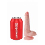 Pipedream King Cock - dildo z jądrami realistyczne JAK PRAWDZIWE naturalne 15cm (6")