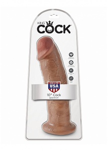 Pipedream King Cock - dildo realistyczne JAK PRAWDZIWE śniade 25cm (10")