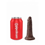 Pipedream King Cock - dildo realistyczne JAK PRAWDZIWE brązowe 13 cm (5")