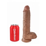 Pipedream King Cock - dildo realistyczne z jądrami JAK PRAWDZIWE śniady 26cm (10")
