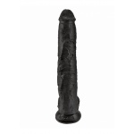 Pipedream King Cock - dildo realistyczne z jądrami JAK PRAWDZIWE czarne 36cm (14")