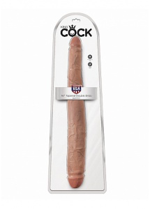 Pipedream King Cock - dildo GRUBE/CHUDE - PODWÓJNE naturalne 40cm (16")