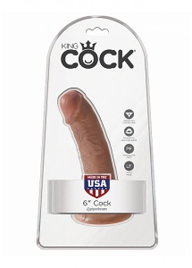 Pipedream King Cock - dildo realistyczne JAK PRAWDZIWE śniade 15cm (6")