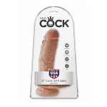 Pipedream King Cock - dildo realistyczne z jądrami JAK PRAWDZIWE śniade 20cm (8")