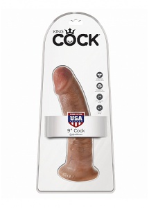 Pipedream King Cock - dildo realistyczne JAK PRAWDZIWE śniade 22cm (9")