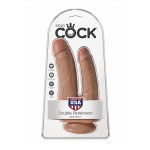 Pipedream King Cock - dildo PODWÓJNE JAK PRAWDZIWE naturalne 20cm (8")