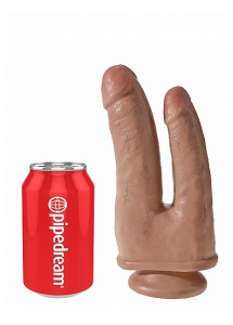 Pipedream King Cock - dildo PODWÓJNE JAK PRAWDZIWE naturalne 20cm (8")