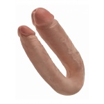 Pipedream King Cock - dildo PODWÓJNE JAK PRAWDZIWE naturalne 17cm (7") - DUŻE