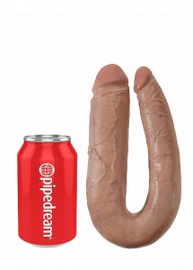 Pipedream King Cock - dildo PODWÓJNE JAK PRAWDZIWE naturalne 17cm (7") - DUŻE