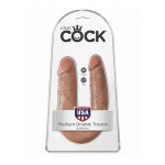 Pipedream King Cock - dildo PODWÓJNE JAK PRAWDZIWE naturalne 14cm (6") - ŚREDNIE