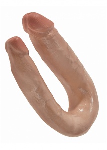 Pipedream King Cock - dildo PODWÓJNE JAK PRAWDZIWE naturalne 12cm (5") - MAŁE