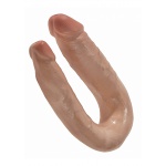 Pipedream King Cock - dildo PODWÓJNE JAK PRAWDZIWE naturalne 12cm (5") - MAŁE