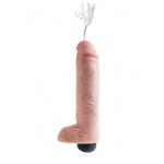 Pipedream King Cock - dildo z wytryskiem + sztuczna sperma - naturalne PVC - 25cm (10")