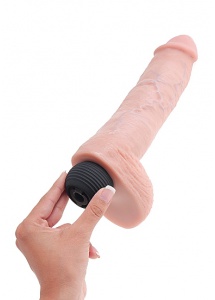 Pipedream King Cock - dildo z wytryskiem + sztuczna sperma - naturalne PVC - 25cm (10")