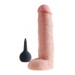 Pipedream King Cock - dildo z wytryskiem + sztuczna sperma - naturalne PVC - 25cm (10")