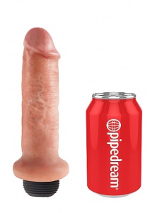 Pipedream King Cock - dildo z wytryskiem + sztuczna sperma - naturalne PVC - 15cm (6")