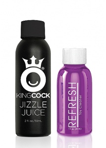 Pipedream King Cock - dildo z wytryskiem + sztuczna sperma - naturalne PVC - 15cm (6")