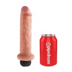 Pipedream King Cock - dildo z wytryskiem + sztuczna sperma - naturalne PVC - 18cm (7")