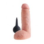 Pipedream King Cock - dildo z wytryskiem + sztuczna sperma - naturalne - 20cm (8")