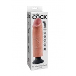 Pipedream King Cock - dildo z WIBRACJAMI MultiSpeed naturalne PVC - 25cm(10")