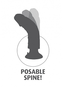 Pipedream King Cock - dildo z jądrami + WIBRACJE MultiSpeed naturalne PVC - 25cm(10")